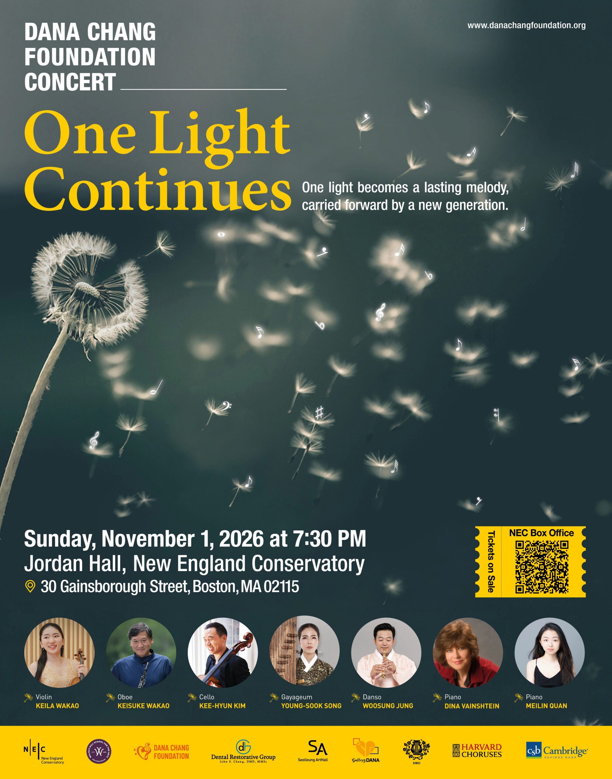 One Light Continues concert poster